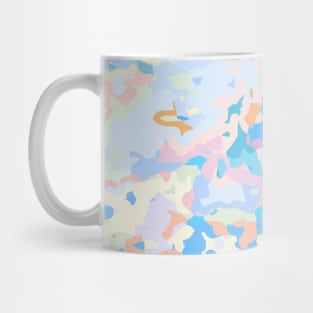 Blue and Orange Marble Mug